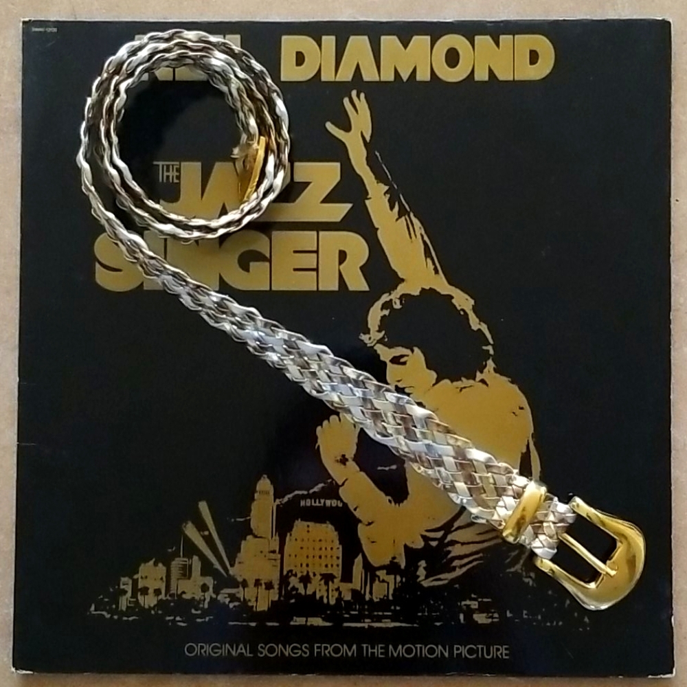 VTG 80s Gold/Silver/Copper Weave Belt